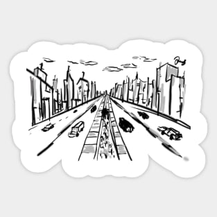 From the City to the edge Sticker